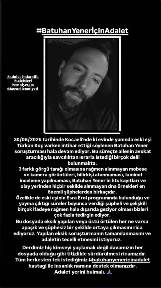 OznurK38662's tweet photo. #BatuhanYenerİcinAdalet https://t.co/5k4iR8Rh14