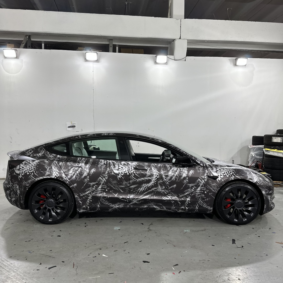 CamoWraps's tweet photo. RELV X3 Medusa Camo brings a bold, modern look to this Tesla Model 3.

Wrapped by @WrapHouseOfficial using durable, high-quality vinyl from CamoWraps.

🛒 Shop @relvcamo at https://t.co/Hp3fttkNKa

#CamoWraps #WrapLife #VinylWrap #CamoWrap #Camouflage #Camo #RELV #CustomWrap https://t.co/1fUFTsbVK5