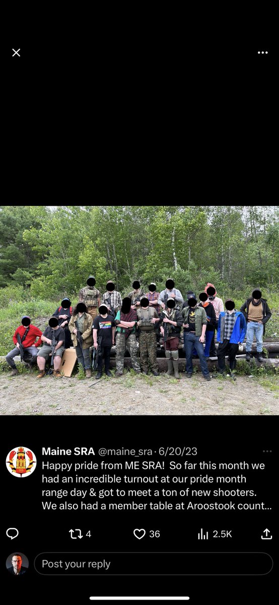 SteveRob's tweet photo. Graham Platner — the guy who trained Antifa sharp shooters with the socialist rifle association — is fomenting violence against ICE in Maine.

Won’t end well. https://t.co/2tzwxXCSzR