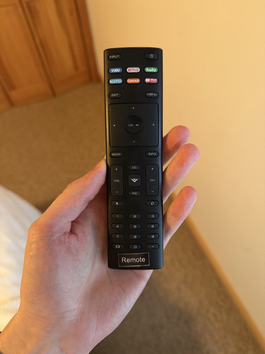 Stephen_Georg's tweet image. Thank god this Airbnb labeled the remote otherwise I would have thought “what is this strange thing”