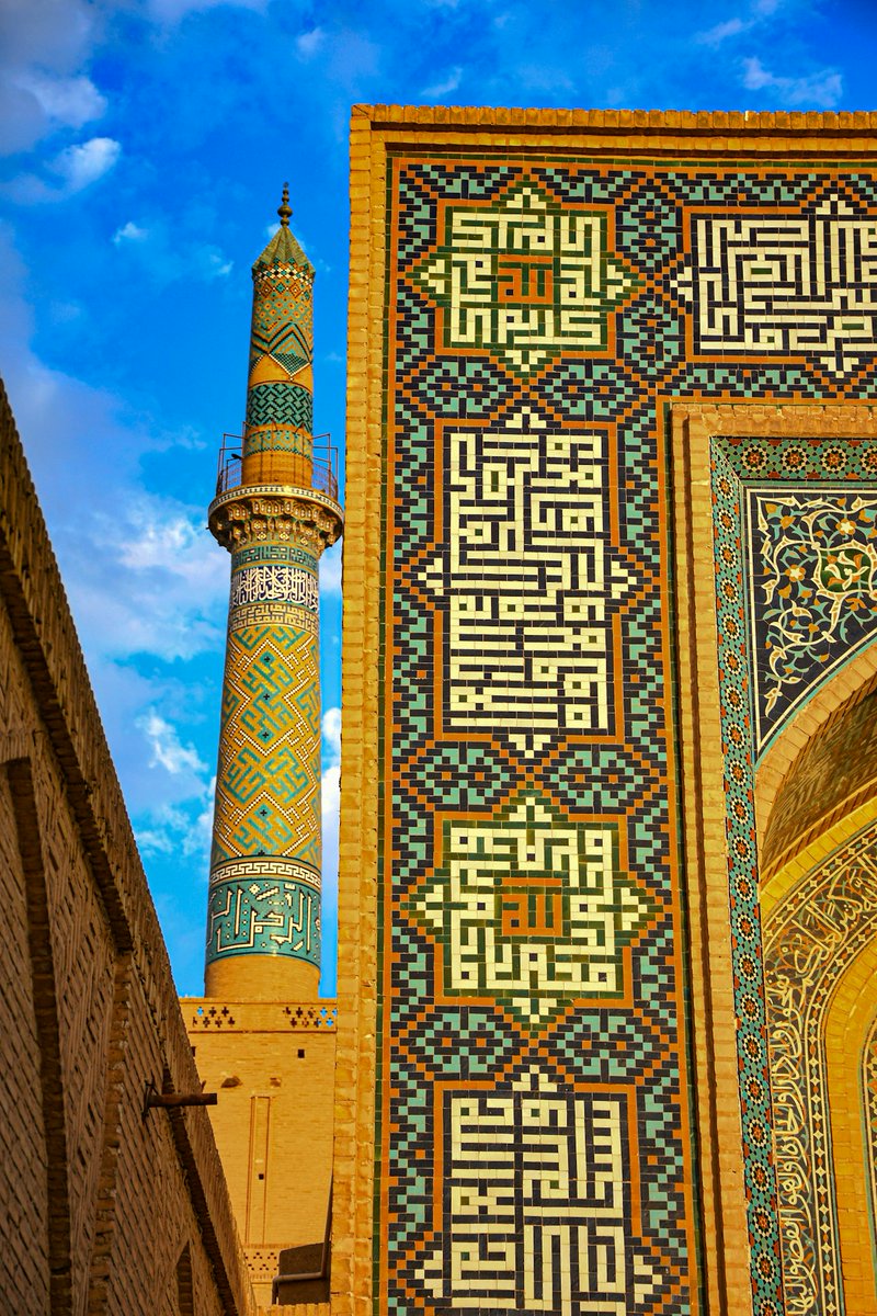 menavisualss's tweet image. Jameh Mosque of Yazd, Yazd Province, Iran.