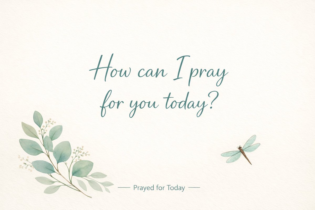 How can I pray for you today?

Reply, say “unspoken,” or leave a ❤️

Prayed for Today