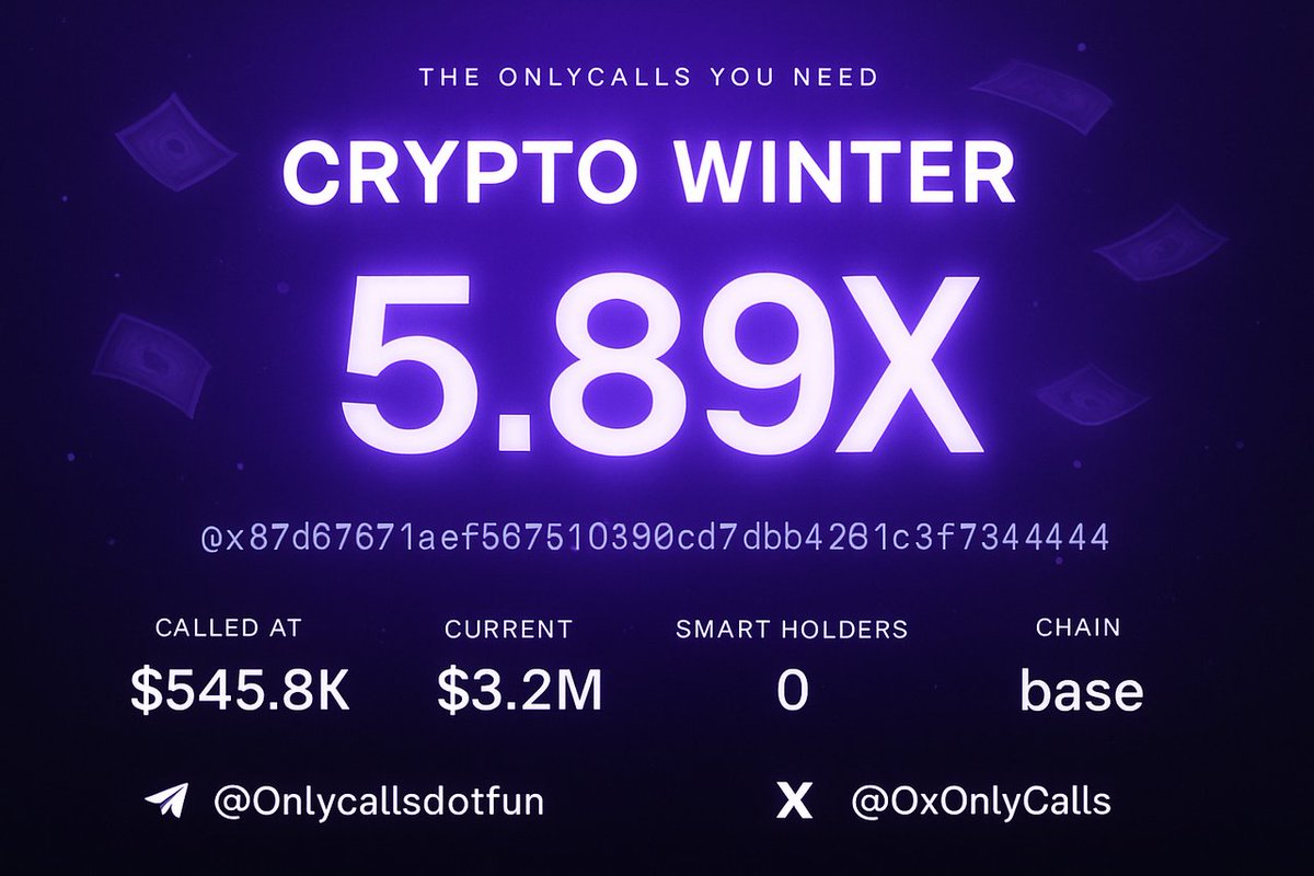 0x87d87671aefb97610390cd7fdbb4281c3f734444 - spot the culture shift? $crwinter eating narratives for breakfast while others panic sell