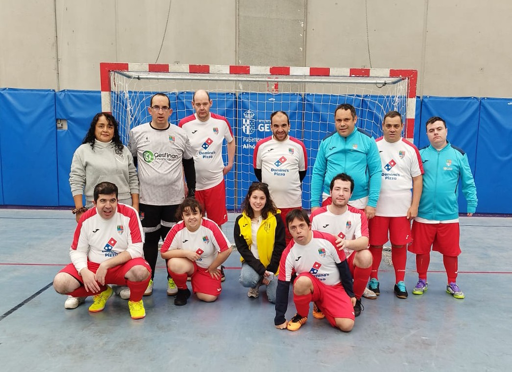 Esta tarde el Atlethic de Feddig2008 ha jugado su partido de liga de fútbol sala de Femaddi dentro del pabellón Alhóndiga de Getafe.