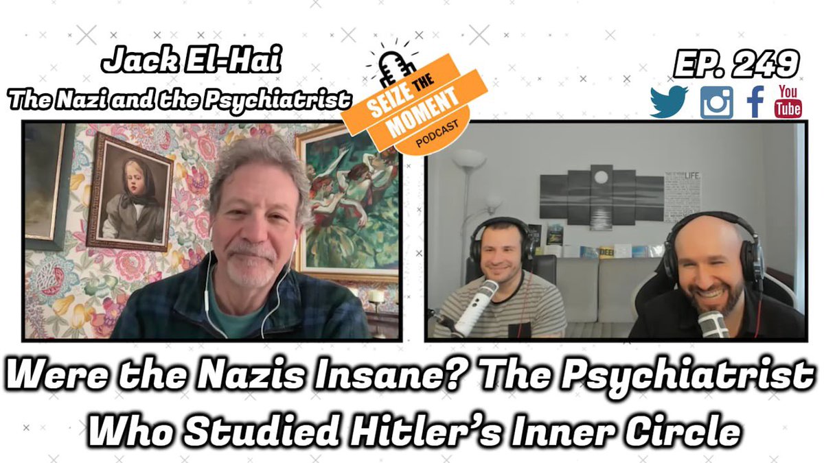 On ep 249, we welcome <a href="/Jack_ElHai/">Jack El-Hai</a> to discuss the Nuremberg trials and the film, the psychiatrist who analyzed Hermann Göring, Dr. Douglas Kelley’s motivations for doing so, whether Nazis were monsters, and if being human makes them scarier.

Full ep: youtu.be/bnhMIVPMkeA