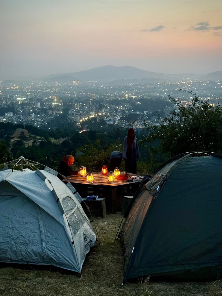 Exoticethiopian's tweet image. A view of Addis Ababa 🇪🇹 from Gullele Botanical Gardens
#campsite #nightview #VisitAddisAbaba #VisitEthiopia 

@visiteth251  @ethiopia_media