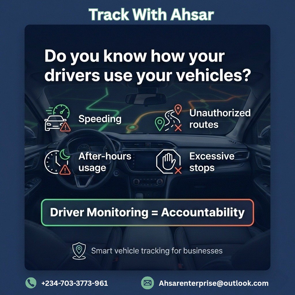ab_akilu's tweet photo. Do you really know how your drivers use your vehicles?Many companies lose money every dayโnot because of low sales, but because of poor driver behavior.
When drivers know they are being monitored,
performance improves, costs reduce and business thrives
#cartracker #cartrackergps https://t.co/HiU4AqKz9i