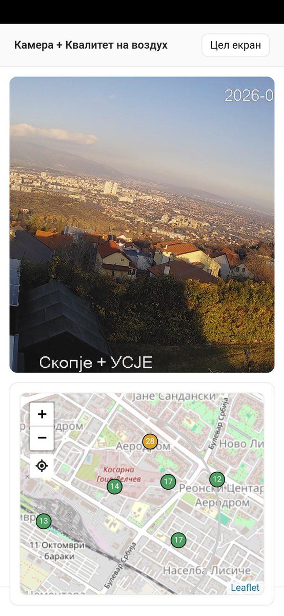 Со денови УСЈЕ чадеше.
И беше загадено.
Денес УСЈЕ не работи.
И не е загадено.
Може да биде вака секој ден.
Затоа, дојди на блокада во среда (21.01.) од 18 часот.