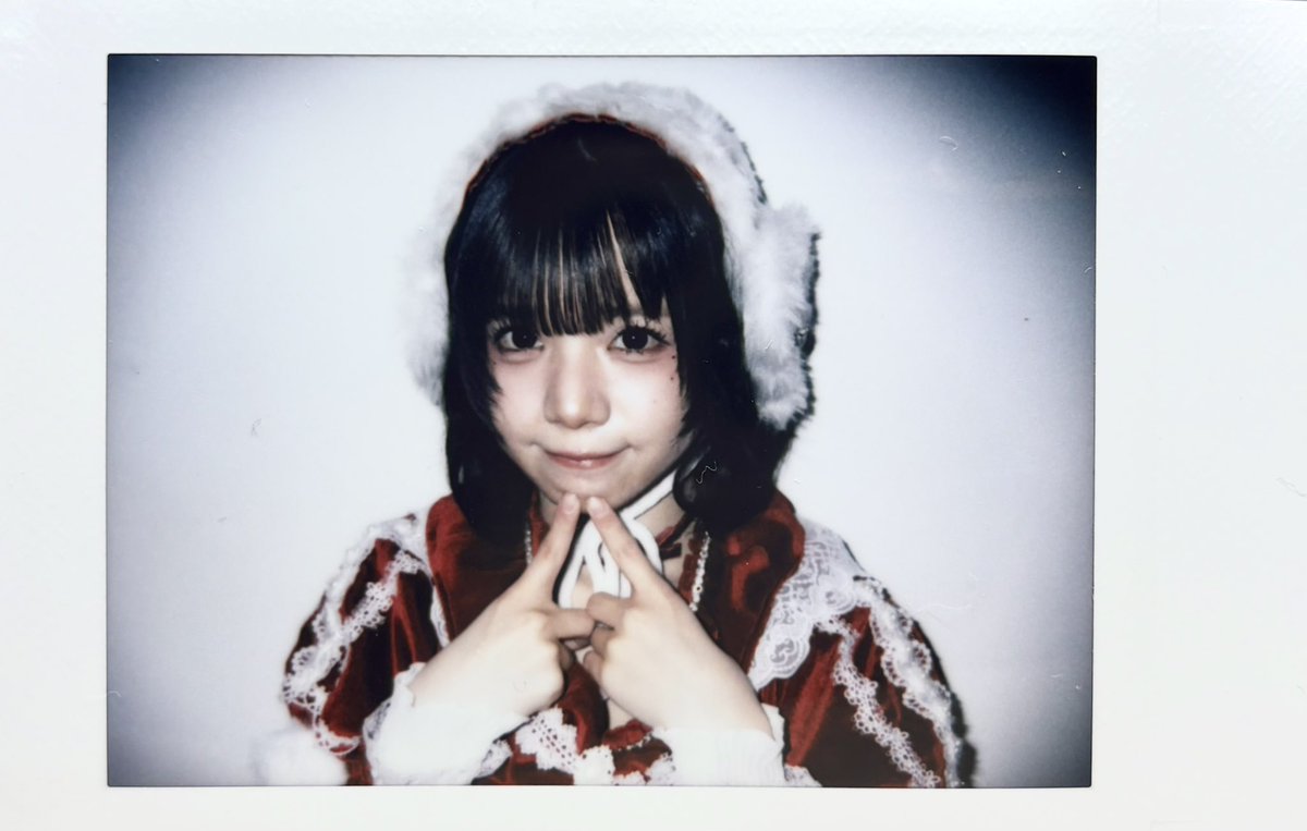 2025クリスマス衣装ランチェキ*.+ﾟ レイヤーっぽくなってるのかわいい