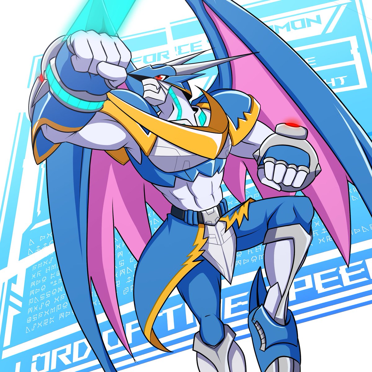 Ulforce V-dramon: Lord of the Speed

Trying something a little different with the DigiMarblemon designs. First up for the new year is a classic.
#Digimon #デジモン