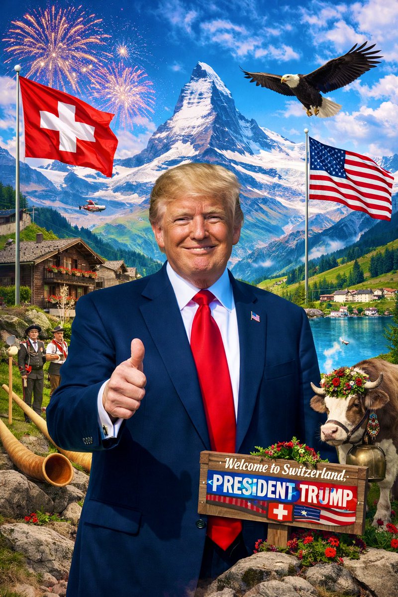 mcpolitik's tweet image. Welcome to Switzerland, President Trump 🇨🇭
It is an honor to receive a man who has stood firm against global conformity, who has championed national sovereignty, free speech, and the fundamental rights of the people.

In a time when many governments have betrayed their own…