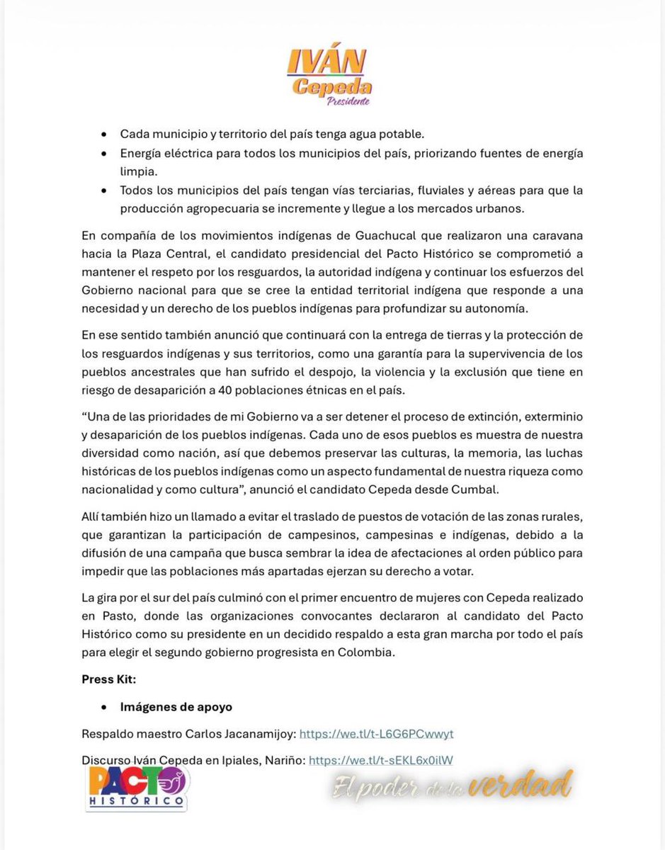 Iván Cepeda Castro tweet media