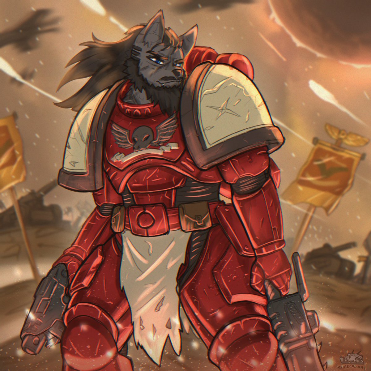 ShabooArt's tweet photo. FOR THE EMPEROR!! https://t.co/xCRytB7CFJ
