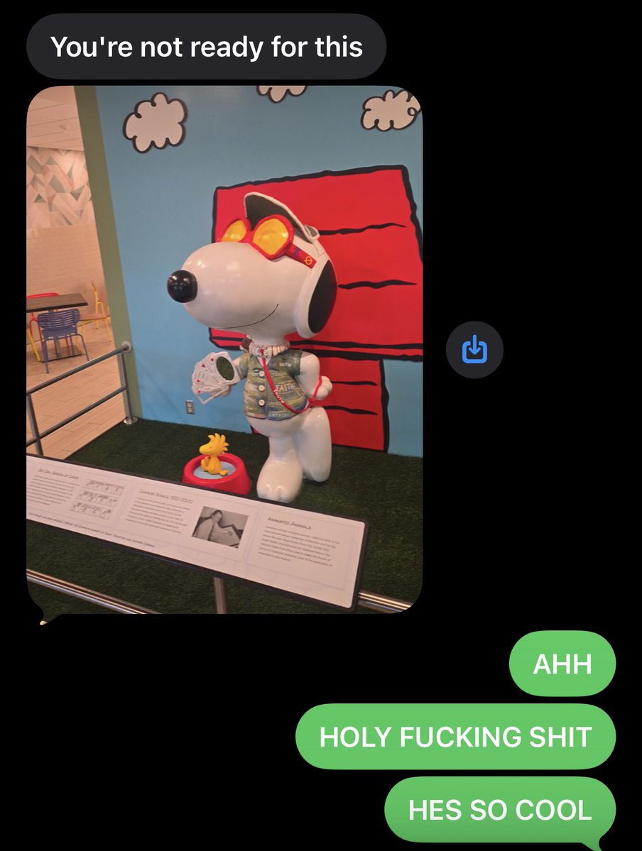cozysnoopys's tweet image. boyfriend went to the coolest museum