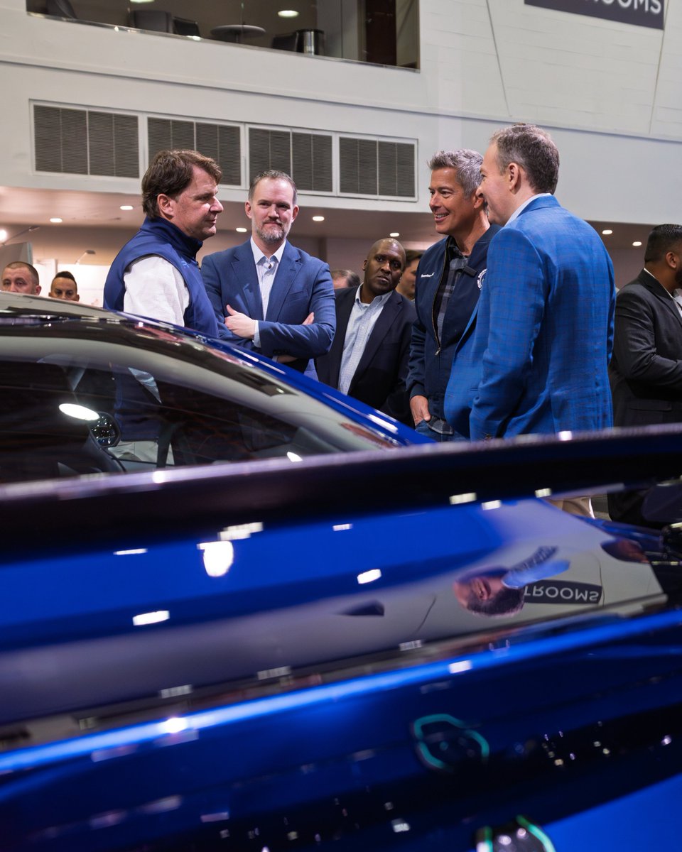 detautoshow's tweet photo. U.S. Secretary of Transportation @SecDuffy came by the 2026 #detroitautoshow yesterday &amp; toured the show floor alongside U.S. Trade Representative Jamieson Greer &amp; EPA Administrator Lee Zeldin. 🇺🇸🚘 https://t.co/ea9c7xai58