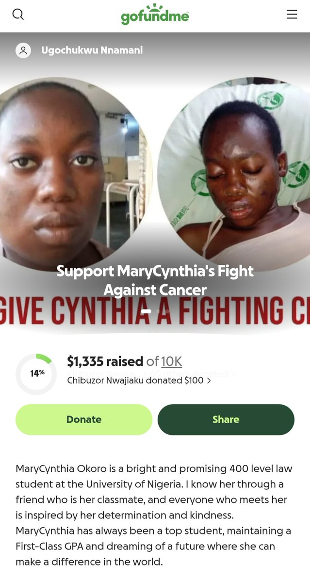 dora_theophilus's tweet photo. Day 45 of asking the world to help save Marycynthia's life. 

Please help us keep Marycynthia alive, even the smallest support makes a difference.

Your 1k, 2k, 3k, 4k... $1, $2, $3... Matters!
we are only pleading for someone's survival.

1473988747
Okoro Marycynthia Chinaecherem 
Access bank

https://t.co/8oLhOedydI 

#HELPSAVECYNTHIA