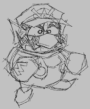 geminican_'s tweet image. 9 hour shift . drew my lowpoly homunculus