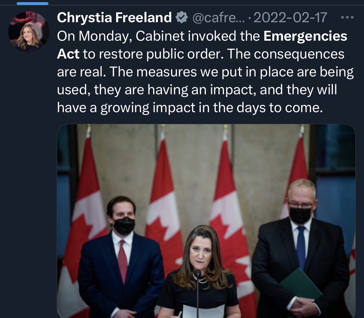 ryangerritsen's tweet image. What are the consequences for violating the Charter of rights and freedoms?
Asking for millions of Canadians.
