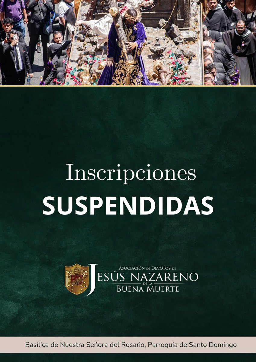 Hermandades suspenden y reprograman por situación de seguridad en el país <a href="/PNCdeGuatemala/">PNC de Guatemala</a> pide no salir a la calle si no es necesario.