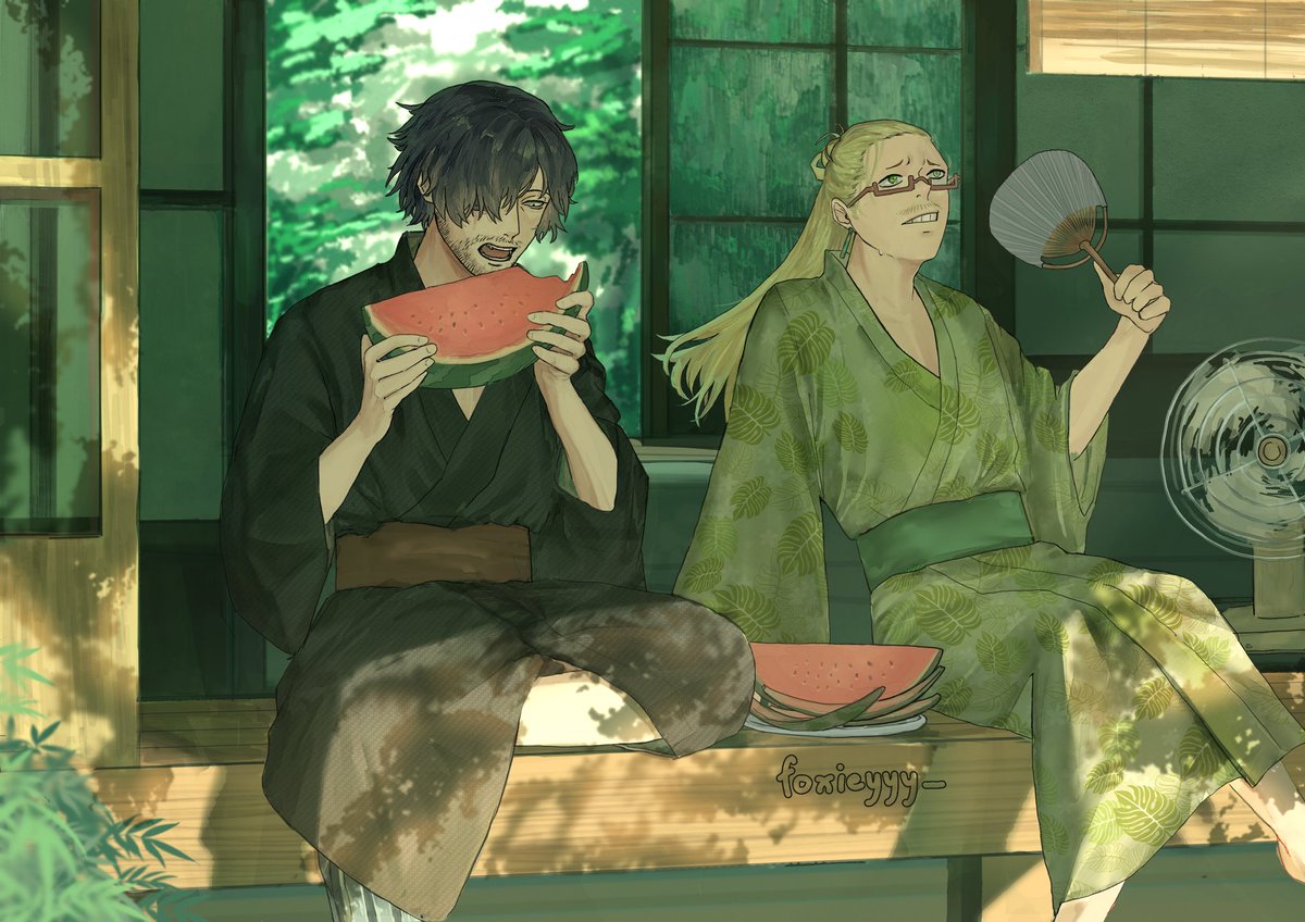 I drew this in the summer, before I went on a long rest 🍉

#aizawa