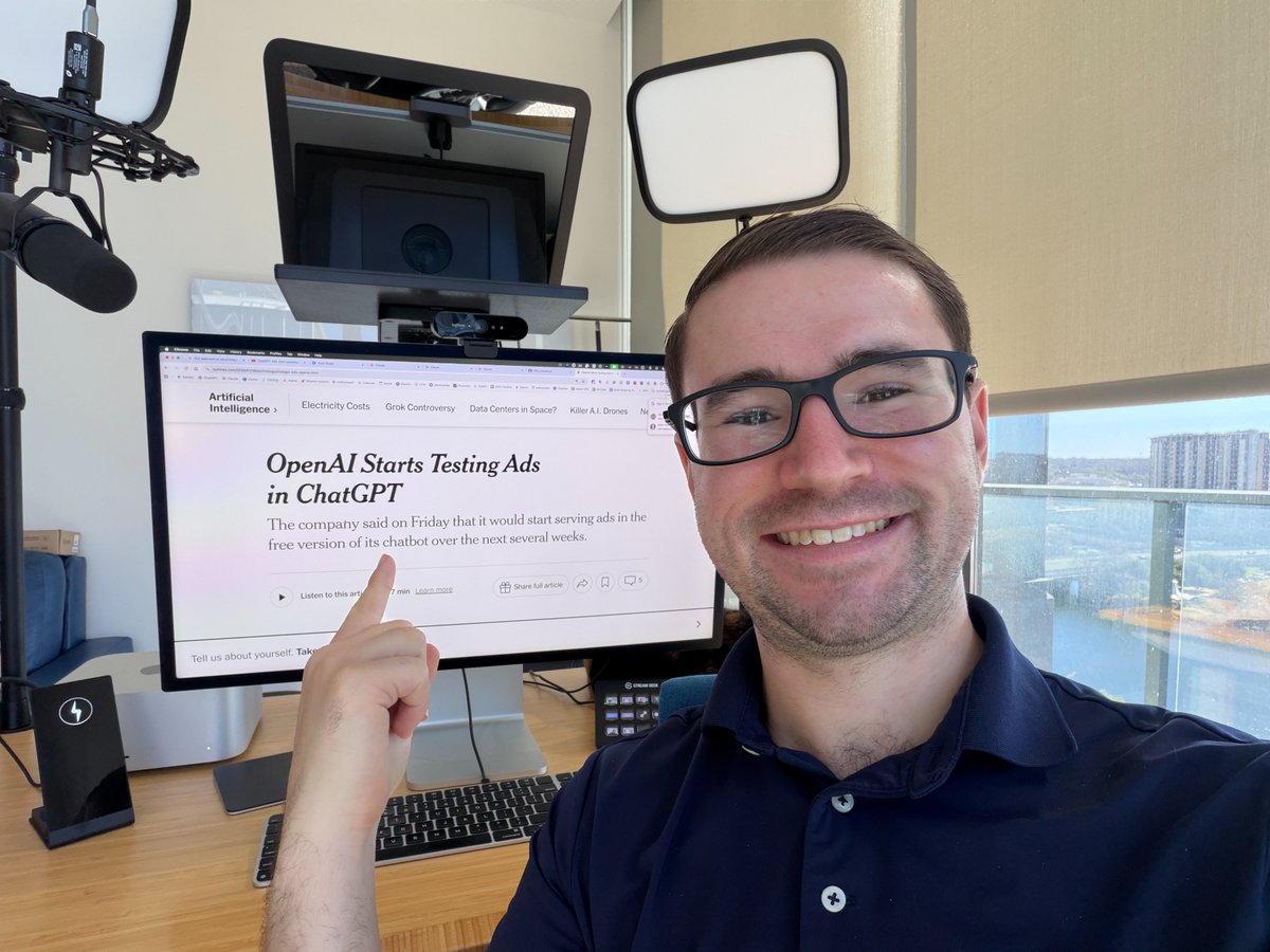 ChatGPT Ads Just Launched &amp; It's a Major Opportunity! 🚀

OpenAI just dropped some major news: Advertisers can now run ads inside ChatGPT.

Let that sink in for a second.

Over 900 MILLION people use ChatGPT's free plan - that's roughly 95% of all users. And now, those users are