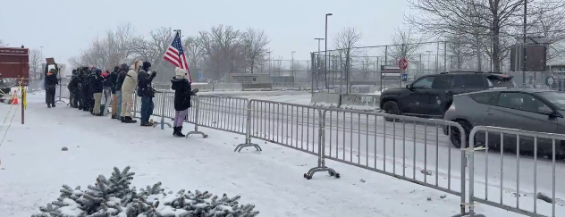 Protesters in Minneapolis are no longer allowed near the ICE FACILITY.

They have setup barriers and if you cross it automatic arrest by the sheriffs department.