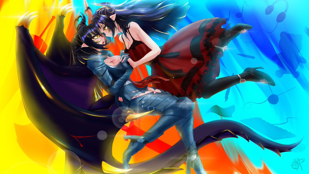 For yesterdays debut I also wanted to have a new wallpaper that represents my past and injured self with my new happy and full of hope self. 

Thank you so much <a href="/Chadpiece1/">Chadpiece</a>  for this piece exactly how I wanted it to be 💛