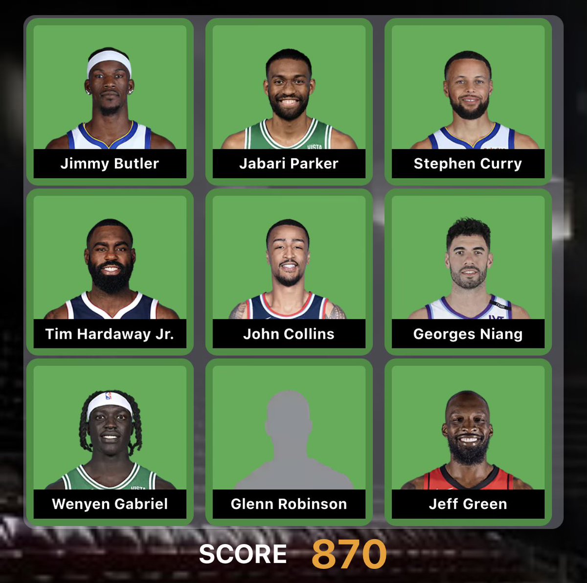 AlumniGrid's tweet photo. @benedictpolizzi Come to https://t.co/Q65AUQOzKb to play the AlumniGrid, the daily sports game to test how well you know where players went to college. Grids refresh daily and we have 🏀 and 🏈. Can you go 9/9 on today’s NBA grid? https://t.co/yHhX9NgyRE