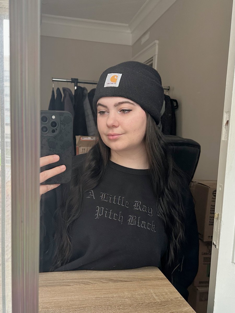 My mom made me this sweatshirt 🖤