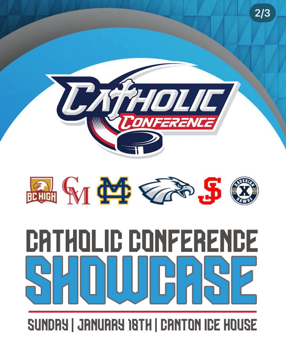 It’s the Annual Catholic Conference Showcase with all CC on the ice. @mc_boyshockey host St. John’s Prep at the Canton Ice House 2:45pm. If you can’t make it to the rink, catch all the action live on <a href="/alwaysonlive_/">Always On Media Group</a> at: myhockeylive.com/watch/live/406…
