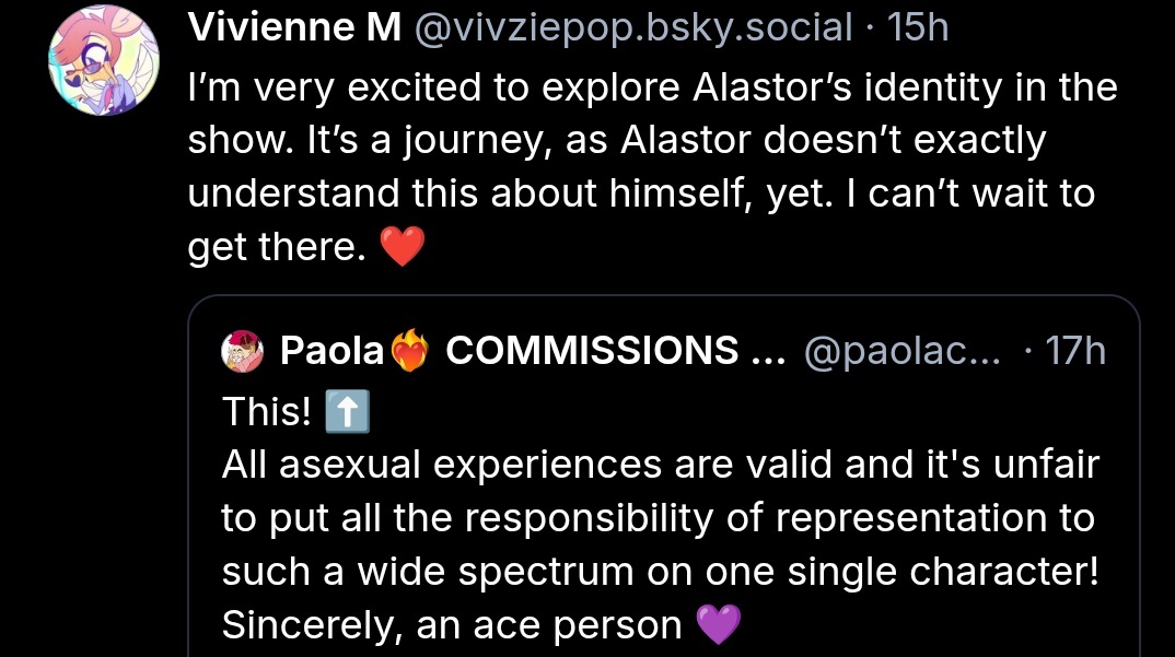 What do you mean it's a journey!?
Are we actually getting a "Alastor has a crush but he doesn't understand it and it makes him nervous" fanfic made canon now!?