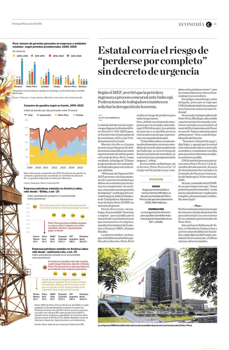 tuestadavid's tweet image. Radiografía de un Desastre: #Petroperu

Buen informe del #IPE que desnuda  las ineficiencias de esta empresa que nos hace ido costando miles de millones en #salvatajes.