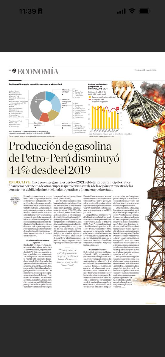 tuestadavid's tweet image. Radiografía de un Desastre: #Petroperu

Buen informe del #IPE que desnuda  las ineficiencias de esta empresa que nos hace ido costando miles de millones en #salvatajes.
