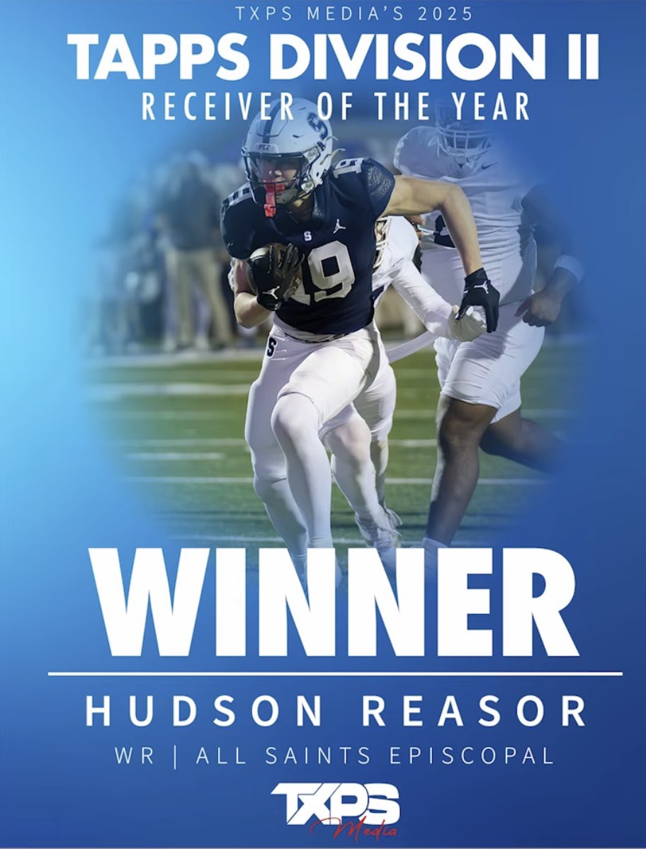 PTFFootball's tweet photo. Thank you @TXPSMedia for all that you do for our student athletes! 

TXPS TAPPS Div II Award Winners:

Offensive Player of the Year - @GavinBeard26
Defensive Player of the Year - @Kingstonbeyer3
Wide Receiver of the Year - @reasorhudson 
Linebacker of the Year - @KeyonAdkins7 https://t.co/rHGis9685r