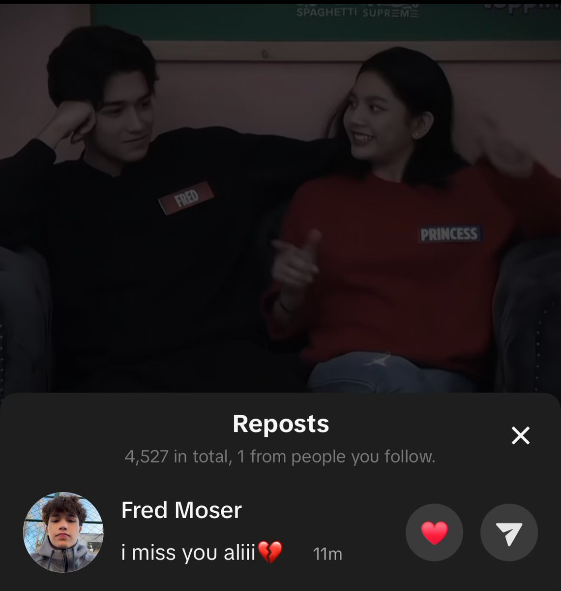 gummycess's tweet image. fred’s been reposting princess and fredcess edits nonstop since yesterday.. bro is down bad 😭