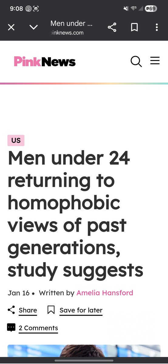 I don't blame them. I called this in '22. Homophobia is on the rise because people are fatigued. Gays had it good. We were left alone. We were accepted. Until the T came in and told everyone they had to accept them or else. Until they wanted to teach your kids about gender