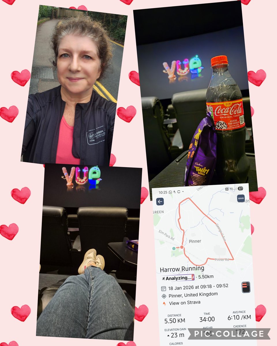 LadyVee49's tweet photo. A tough weekend, softened by movie time with my daughter and beautiful people who remind me Iβm never alone. Grateful for support, miles and moments that heal π¬πββοΈ
#runningistherapy https://t.co/XzHHa4gDKY