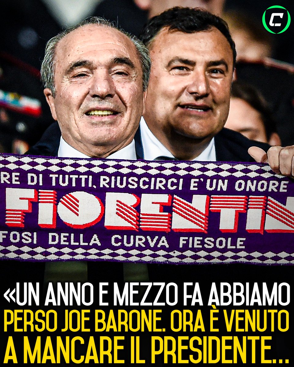 CronacheTweet's tweet image. La dedica di Rolando Mandragora a Rocco Commisso e Joe Barone 💜

1/2