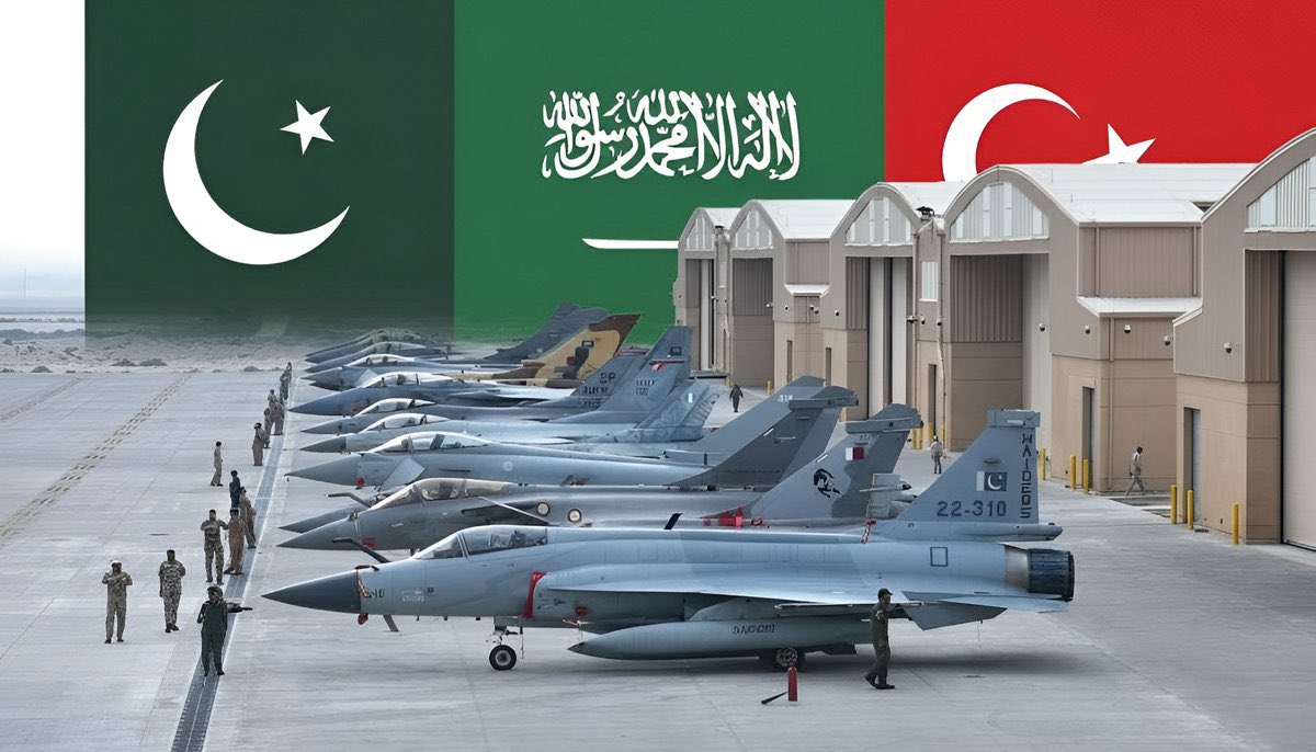 3ajel_ksa's tweet image. 🚨🚨

القوات الجوية التركية والباكستانية تصل إلى المملكة للمشاركة في مناورات "رماح النصر 2026".