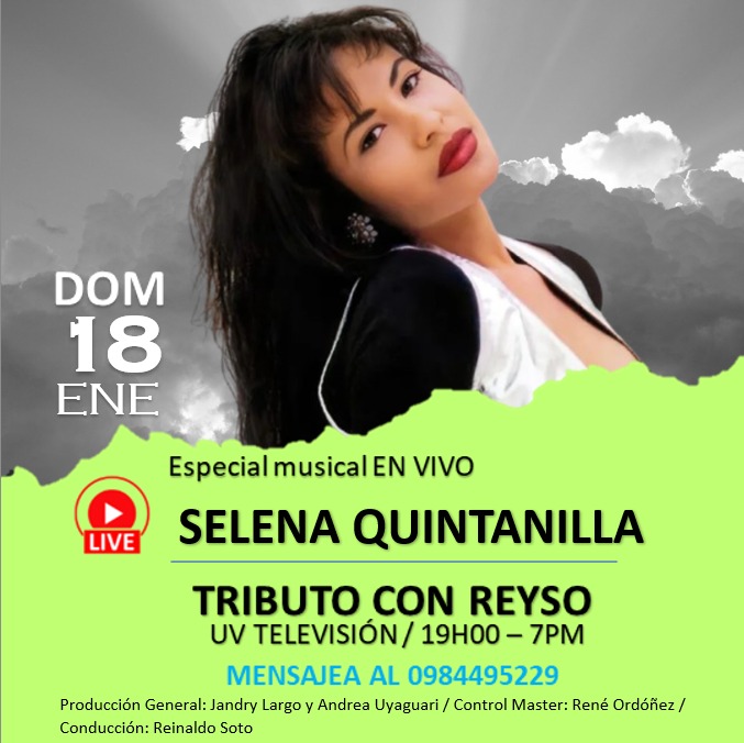 ReysoOcon's tweet photo. 📷Es hoy...!!!!
📷y en VIVO
📷Mensajea al 📷098 449 5229
#tributoconreyso #tributos #TributoMusical #selenaquintanilla
@seguidores Tributo con REYSO Canal UV Televisión Oficial Tributo Con Reyso Selena https://t.co/DhBdqthKUX