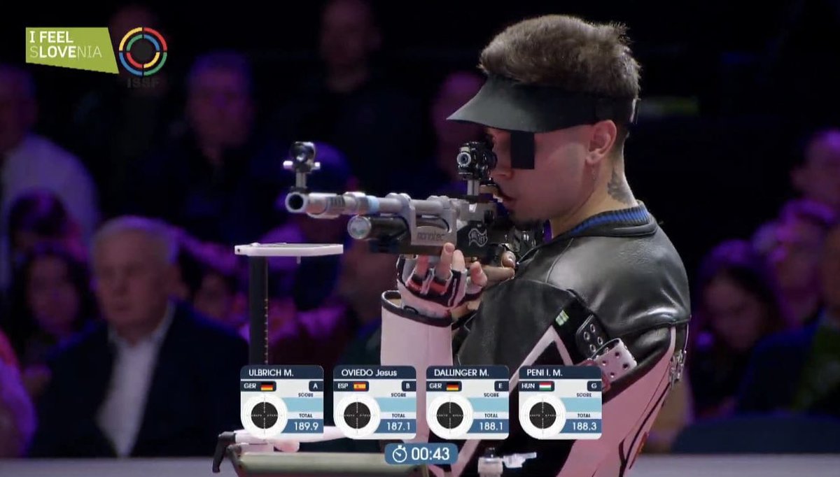 🇸🇮 Chus Oviedo frega el podi a Eslovènia <a href="/rfedeto/">RFEDETO</a> 

🔫 El tirador badienc del <a href="/tirsabadell/">Club de Tir Sabadell</a> ha estat quart a la final de l’ISSF Grand Prix a la prova de carabina aire 10 metres