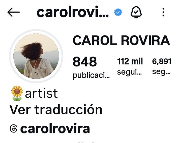 1,000 seguidores más a la cta d IG d #CarolRovira…sin duda alguna su presencia en la 4T d Machos Alfa le ha estado dado mucha exposición…ojalá esté en la 5T🙏