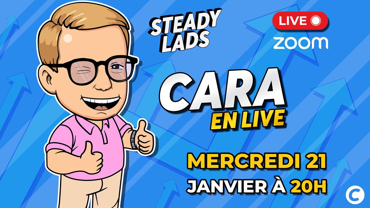 LeJournalDuCoin's tweet image. 🔴 Rendez-vous mercredi 21 janvier à 20 h pour un LIVE animé par Cara, notre trader professionnel, gestionnaire d’un fonds crypto et de la communauté privée Steady Lads.

Analyse technique approfondie, lecture du cycle, scénarios macro (bull / bear) et éléments clés pour se…