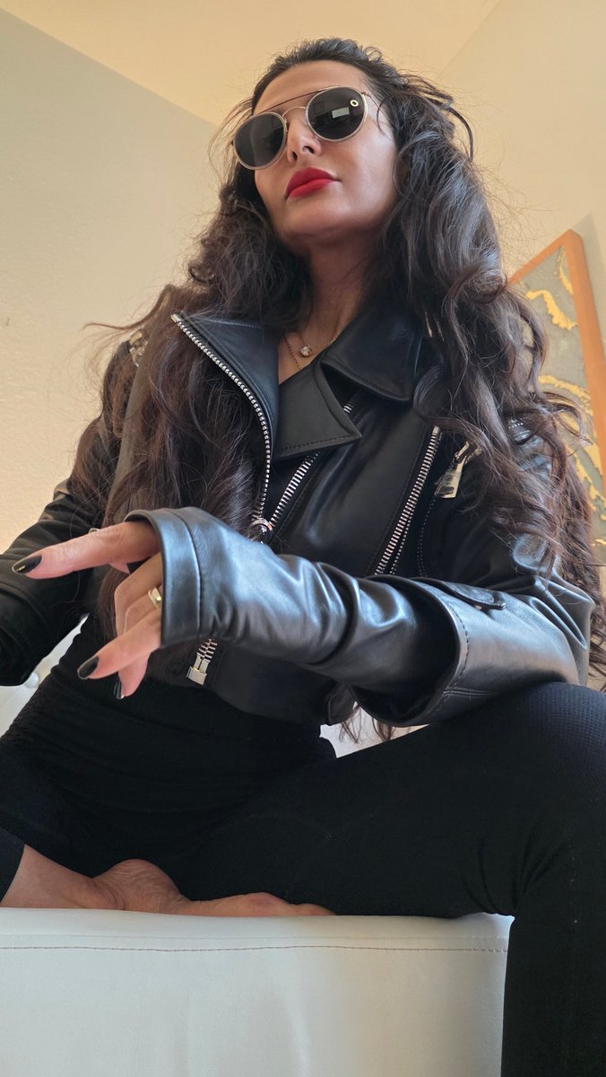 Power in leather. Devotion below.