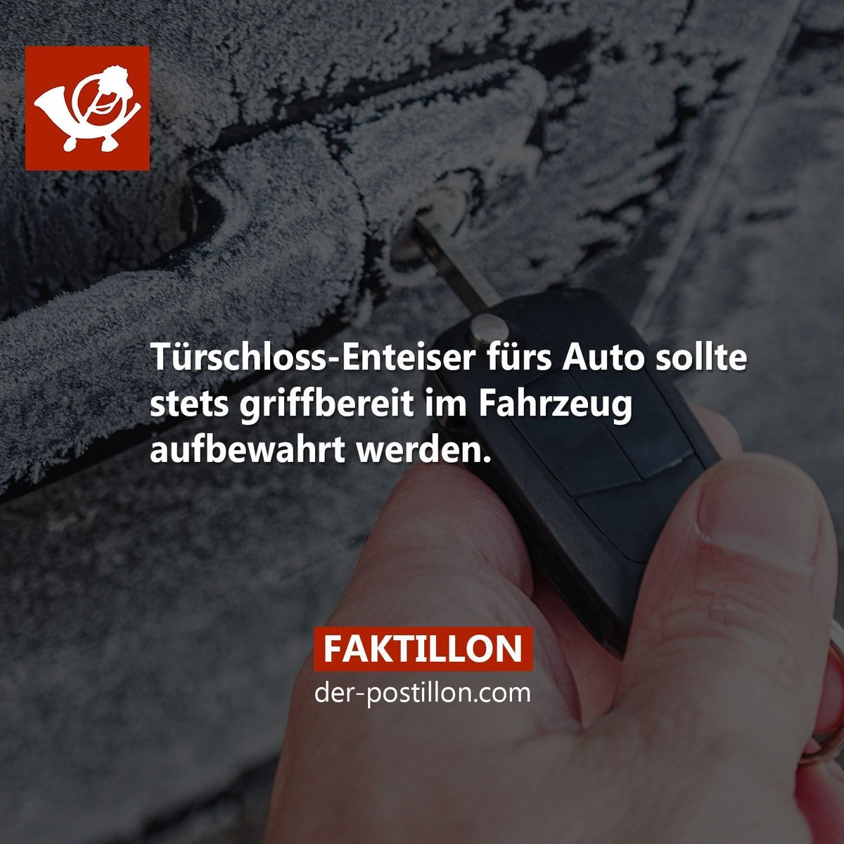 Der_Postillon's tweet image. Fakt des Tages

Die besten Fakten als Buch 👉 shopillon.de/shop/buecher-m…