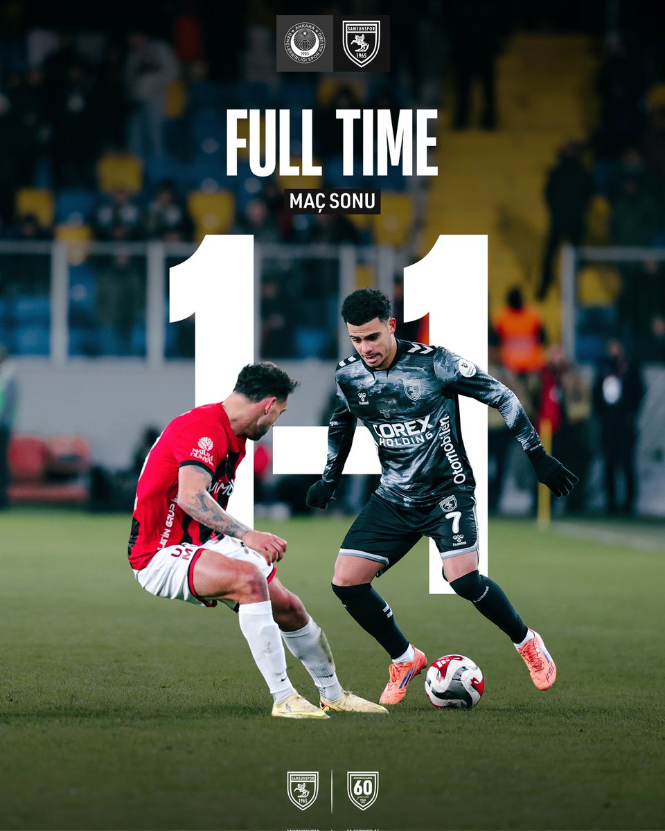 Kadrodaki bu kadar eksiğe rağmen maçı yine de kazanabilirdik. Ama olsun,2. yarının ilk maçında deplasmanda alınan beraberlik ve 1 puan yine de iyidir..
19 luklar bayağı umut verdi👏🏻
Hoca yeni bir kadro inşa ediyor, sabır ve destek lâzım.
Tebrikler👏🏻
<a href="/Samsunspor/">Samsunspor 🇹🇷</a> ❤️🤍🖤