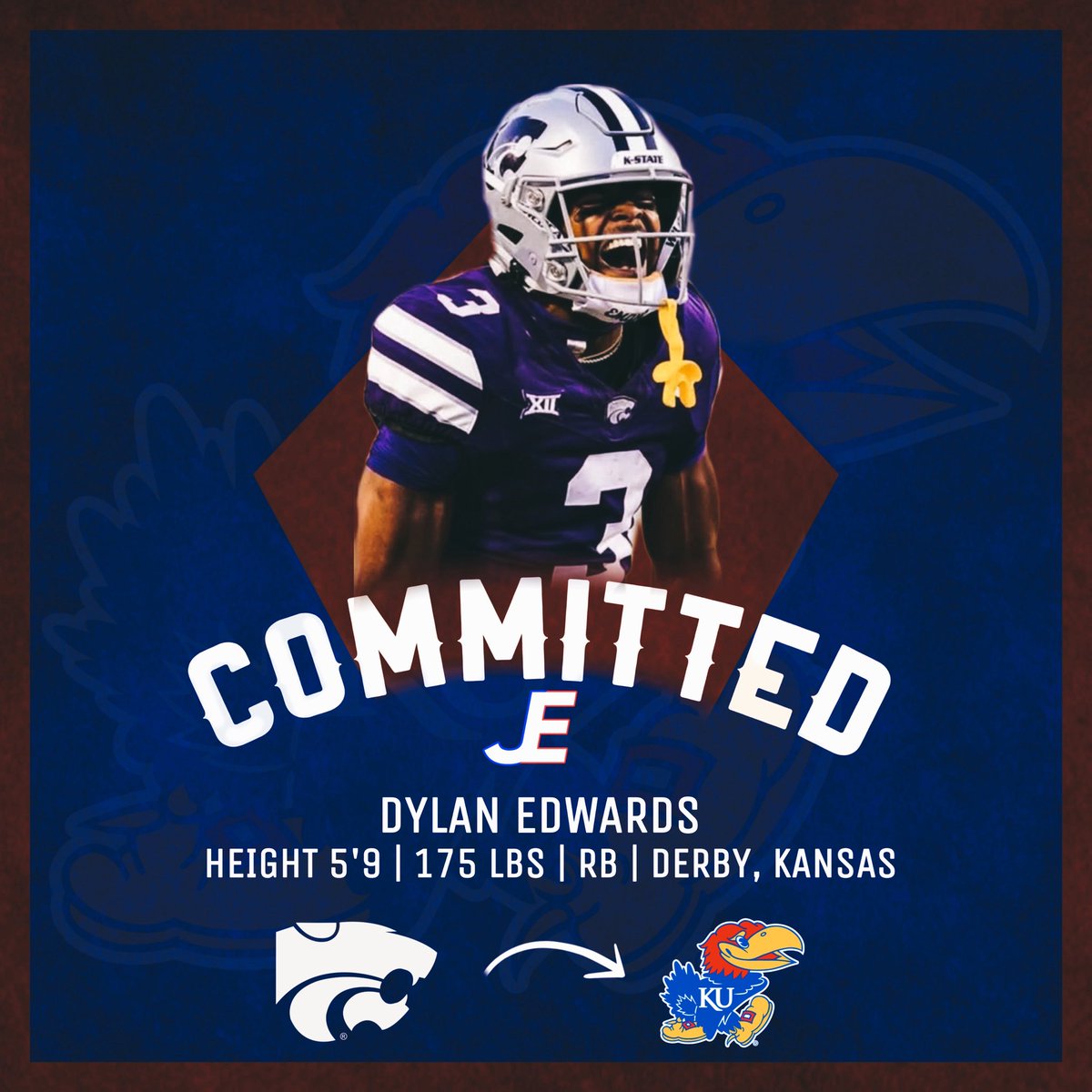 JayhawksExpress's tweet image. Officially official. Flipped the script, welcome home Dylan. 
#RockChalk