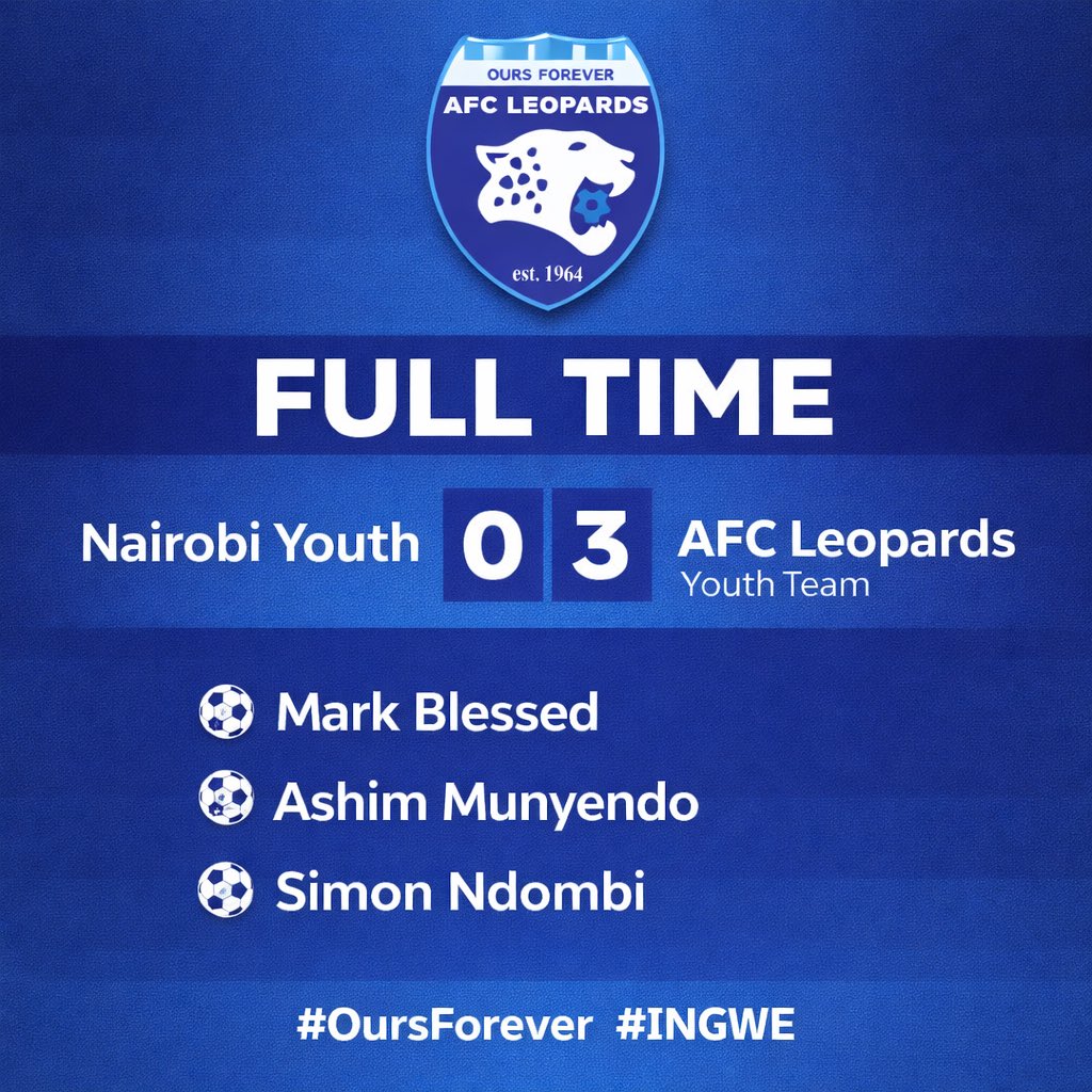 IngweFans's tweet image. Well done, AFC Leopards youth team 👏👏

#IngweFans