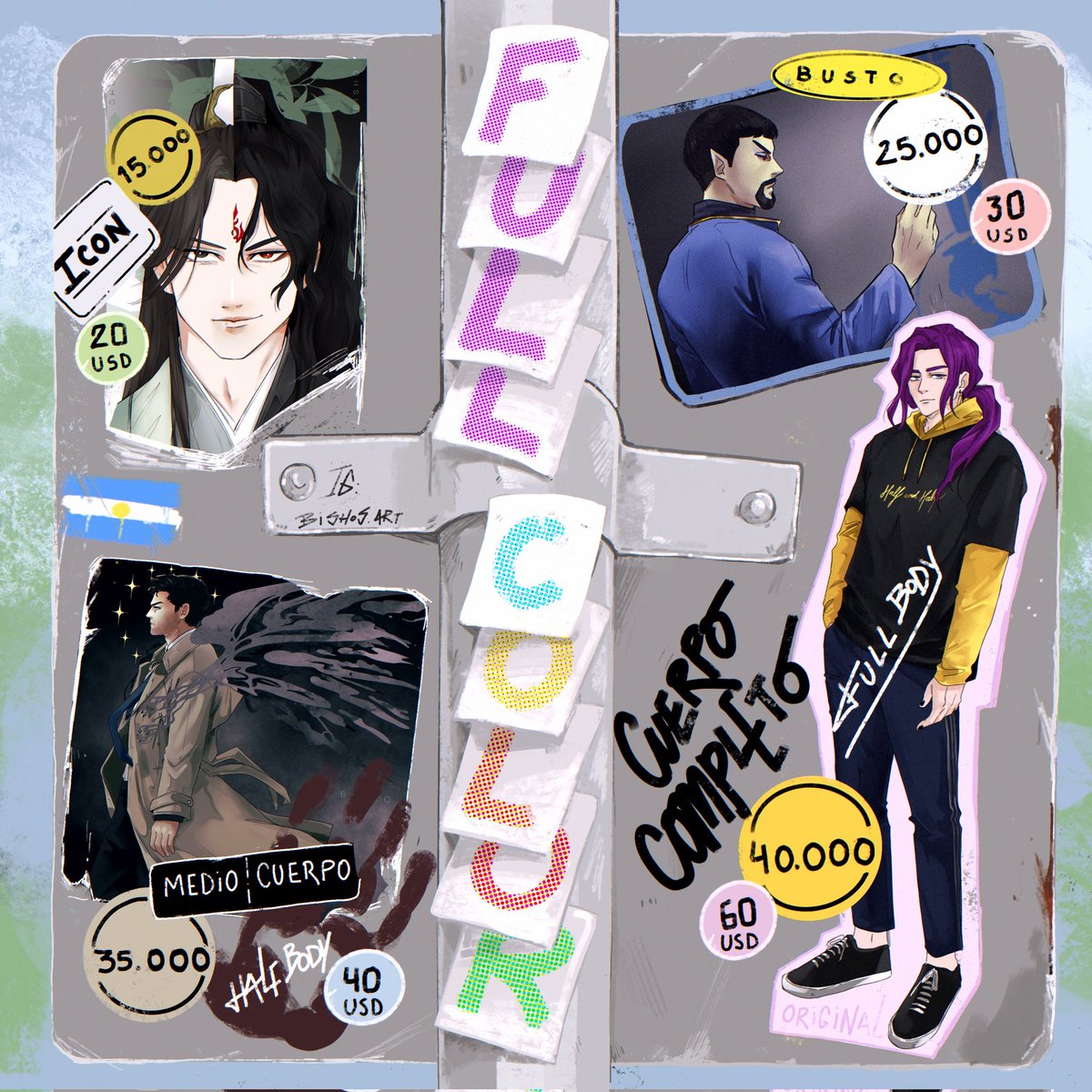 COMISIONES ABIERTAS 
COMMISSION OPEN

Contacto por Instagram bishos.art
Contact me on Instagram please! bishos.art