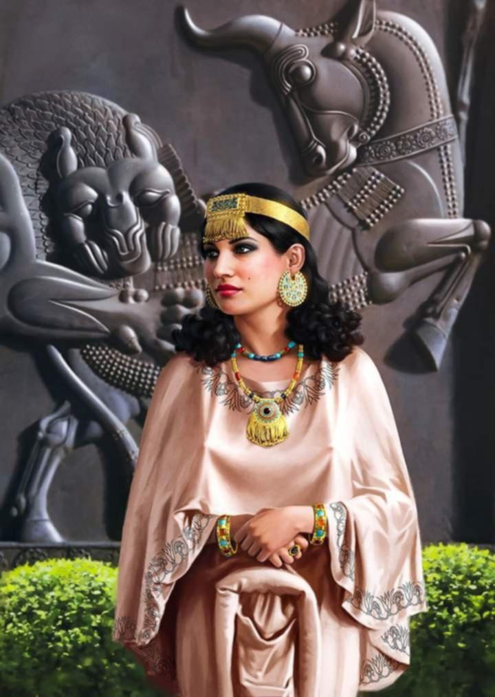 تاج ذهبي لملكة رافديينة من كنز النمرود